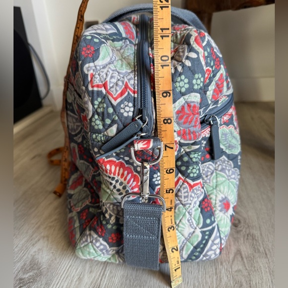 Vera Bradley Quilted Nomadic Blue Paisley Floral Large Travel Duffel Diaper Bag - Picture 11 of 11